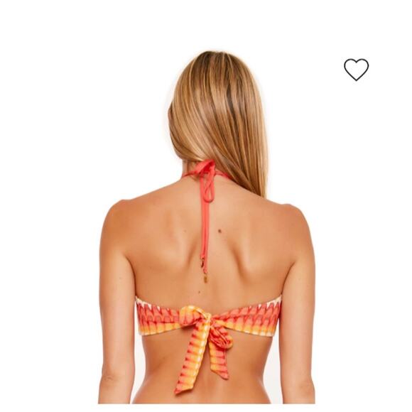 NEW Trina Turk Sunray Womens Crochet Bandeau Bikini Top Halter Size 8 $98 - Picture 2 of 6